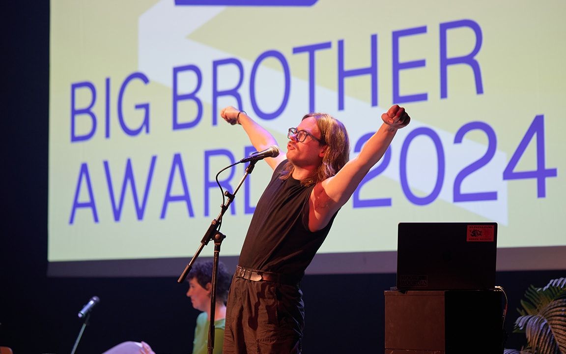 optreden Tim Koehoorn tijdens Big Brother Awards